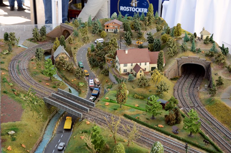 Model railroad exhibition in Wismar, Germany