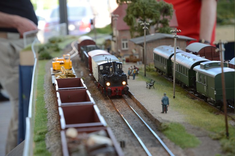 Model railroad exhibition in Wismar, Germany